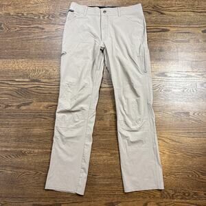 Savage Tacticians Pants Mens 34x34 Beige Lightweight Tactical Hiking Zip Pocket